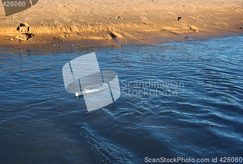 Image of message in a bottle