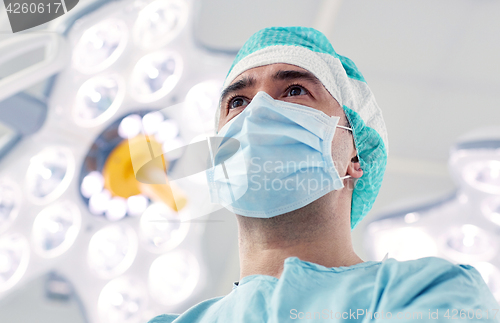 Image of surgeon in operating room at hospital