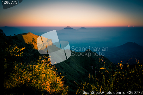 Image of Mountains in sunlight