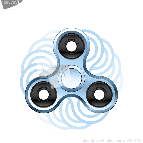 Image of Fidget spinner icon isolated on white background. Realistic vector style.