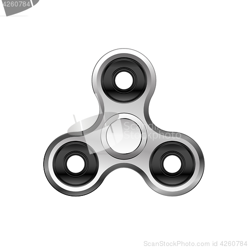 Image of Fidget spinner icon isolated on white background. Realistic vector style.