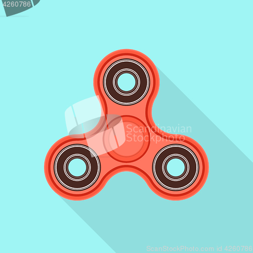 Image of Fidget spinner flat design vector icon.