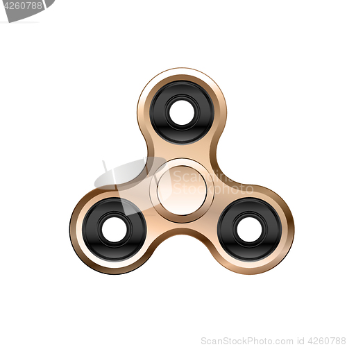 Image of Fidget spinner icon isolated on white background. Realistic vector style.