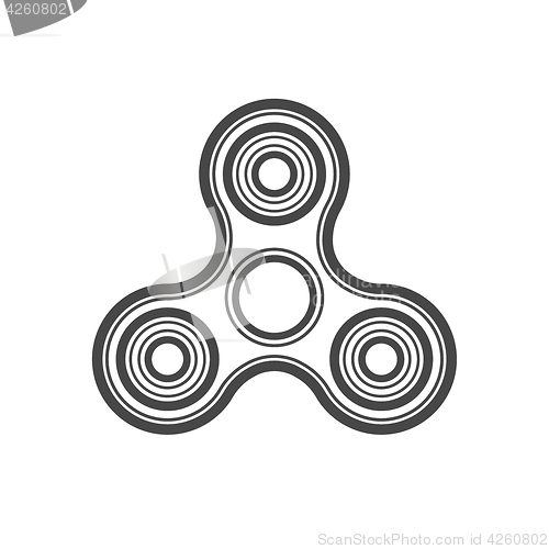 Image of Fidget spinner line vector icon.