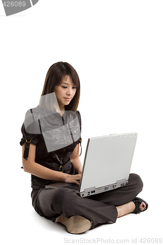 Image of Working businesswoman