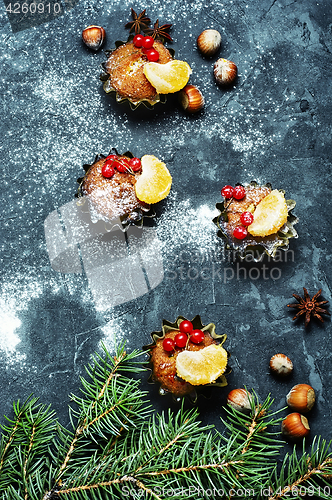 Image of Christmas chocolate cupcake