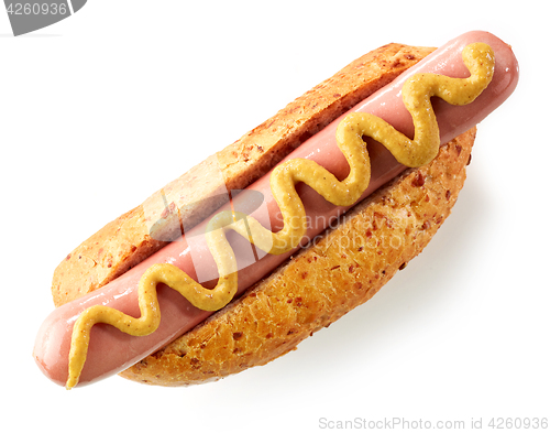 Image of Hotdog with mustard
