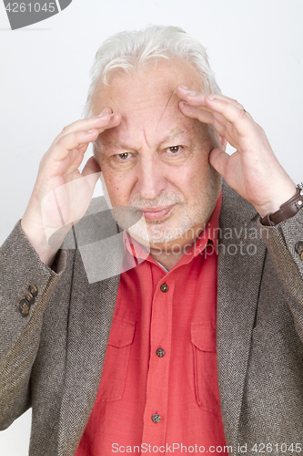 Image of Skeptical senior male