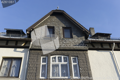 Image of House facade with slate