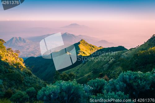 Image of Mountainous landscape in Java