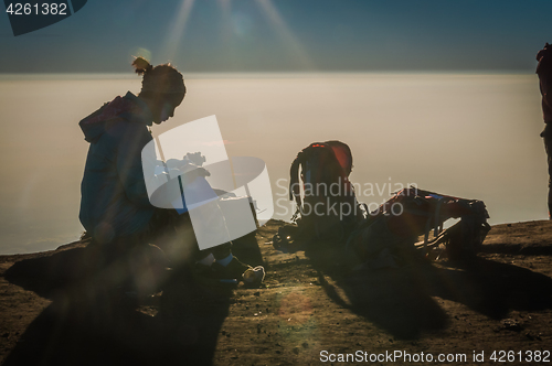 Image of Woman in sunlight