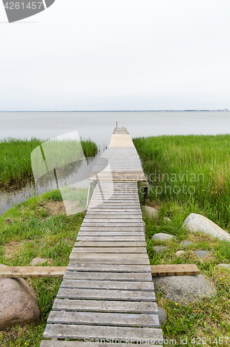 Image of Old wooden jetty