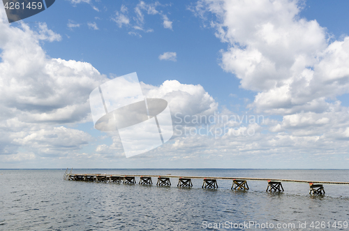 Image of Wooden bathing pier