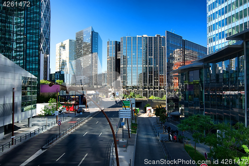 Image of Skyscrapers and road