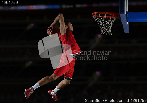 Image of basketball player in action