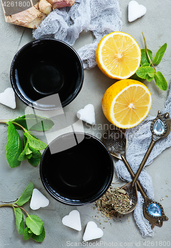 Image of ingredients for tea