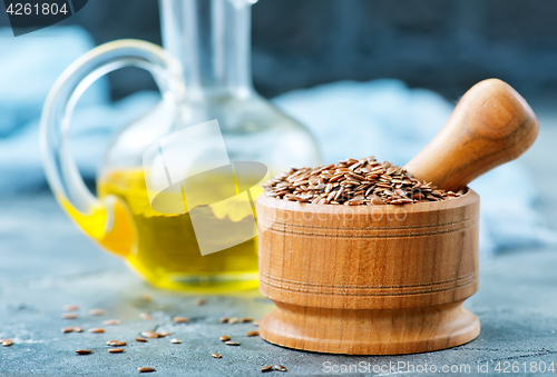 Image of flax seed and oil