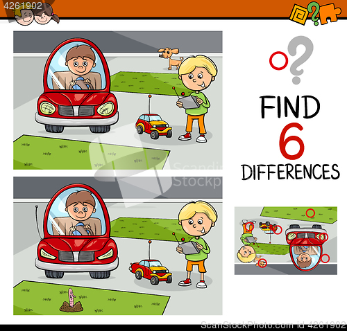 Image of differences game for kids