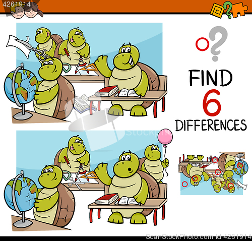 Image of differences task for kids