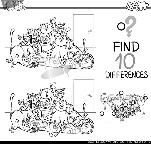 Image of differences task for coloring