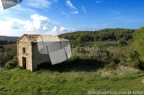 Image of the rural house in the italian country