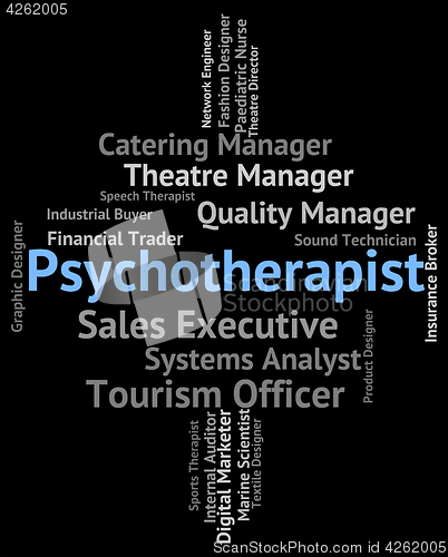 Image of Psychotherapist Job Shows Disturbed Mind And Insanity