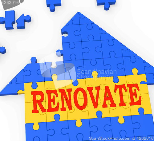 Image of Renovate House Means Improve And Construct