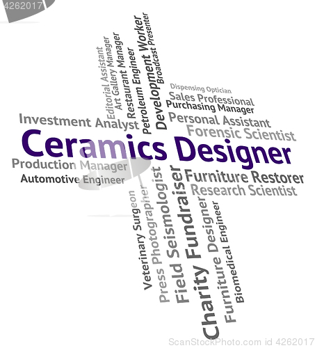 Image of Ceramics Designer Shows Designing Recruitment And Porcelain