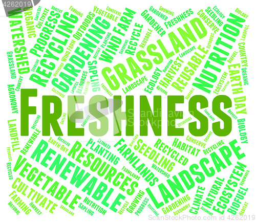 Image of Freshness Word Represents Freshen Freshly And Natural