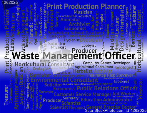 Image of Waste Management Officer Means Get Rid And Administrators