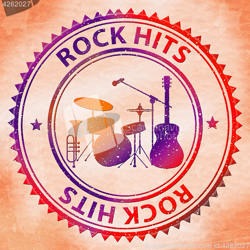 Image of Rock Hits Indicates Sound Track And Audio