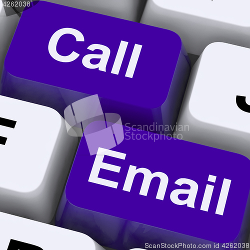 Image of Email And Call Keys For Communications