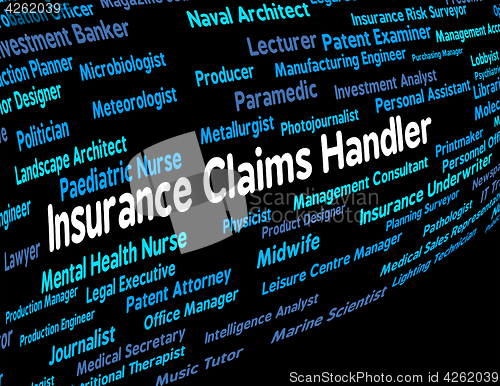 Image of Insurance Claims Handler Indicates Recruitment Indemnity And Pol