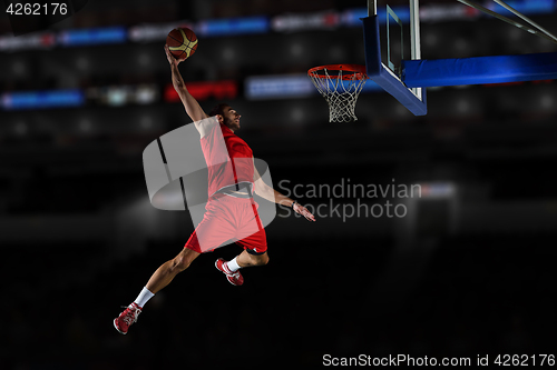 Image of basketball player in action