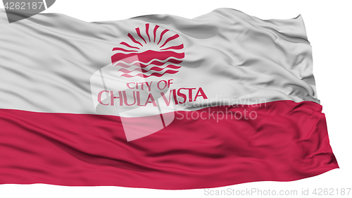 Image of Isolated Chula Vista City Flag, United States of America