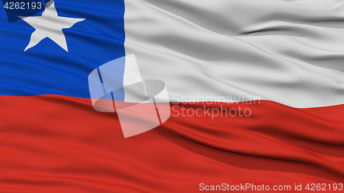 Image of Closeup Chile Flag