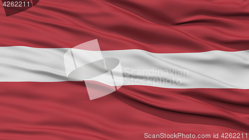Image of Closeup Latvia Flag