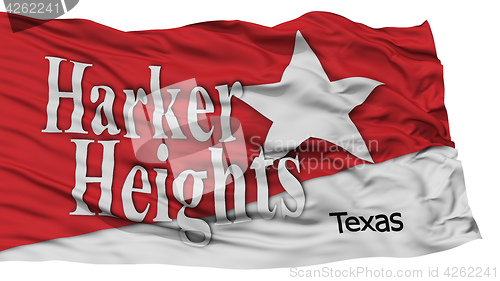 Image of Isolated Harker Heights City Flag, United States of America
