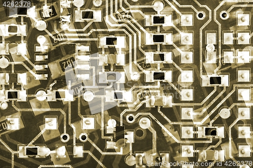 Image of Circuit Boards Background pattern