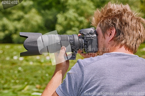 Image of Photographer in Nature
