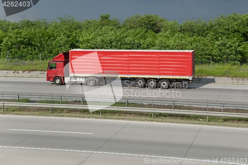 Image of Truck on the highway