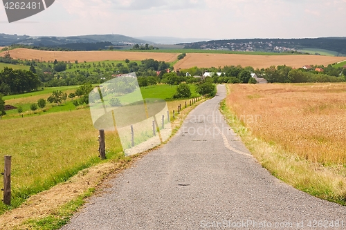 Image of Road through farmlands