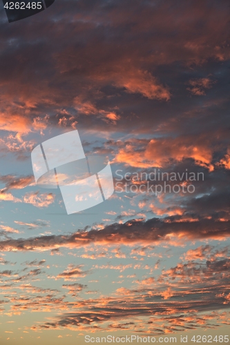 Image of Sunset sky clouds