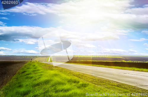 Image of Highway on a clear sunny day