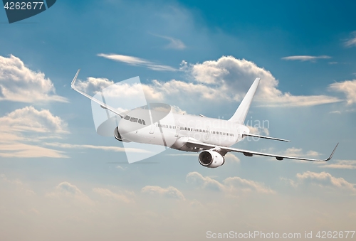 Image of Passenger Aircraft Mid-air