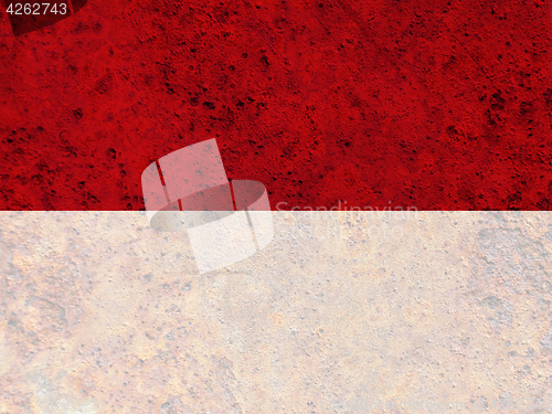 Image of Textured flag of Indonesia in nice colors
