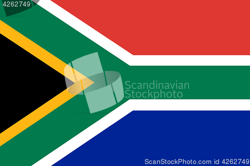 Image of Colored flag of South Africa