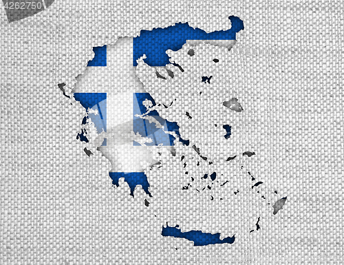 Image of Textured map of Greece in nice colors