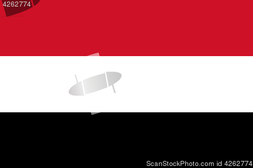 Image of Colored flag of Yemen