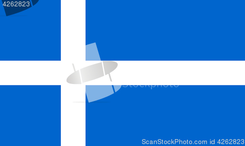 Image of Colored flag of the Shetland Islands